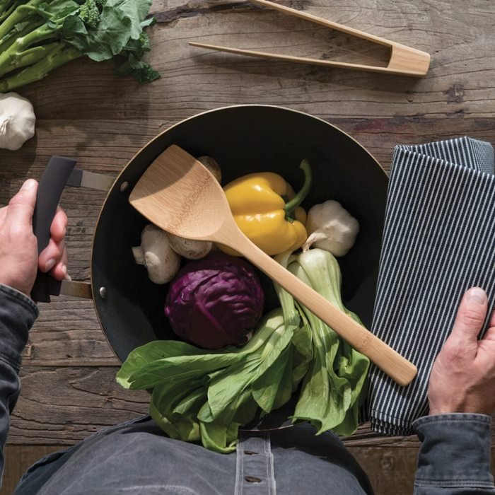 Bamboo Wok Spatula - Green Tulip