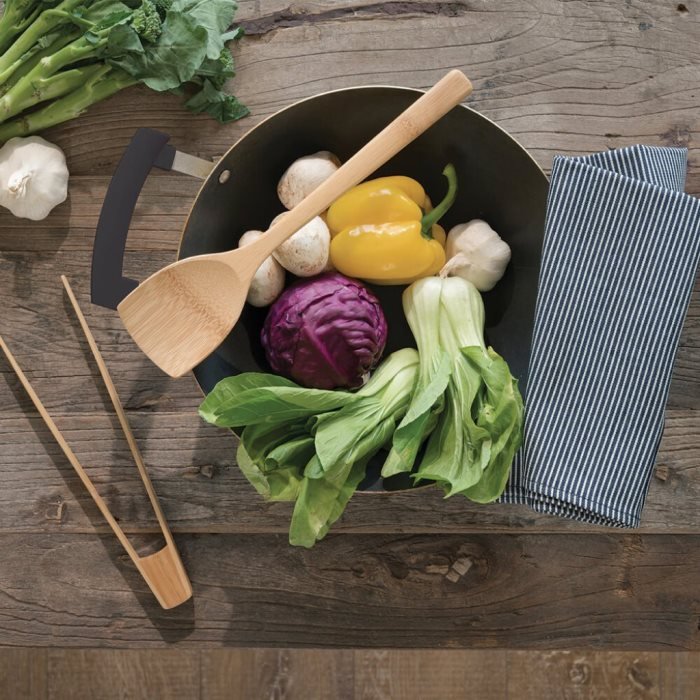 Bamboo Wok Spatula - Green Tulip