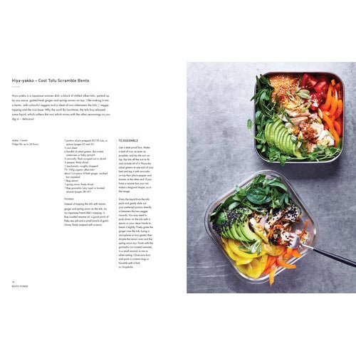 Bento Power - Lunch Box Recipe Book - Green Tulip