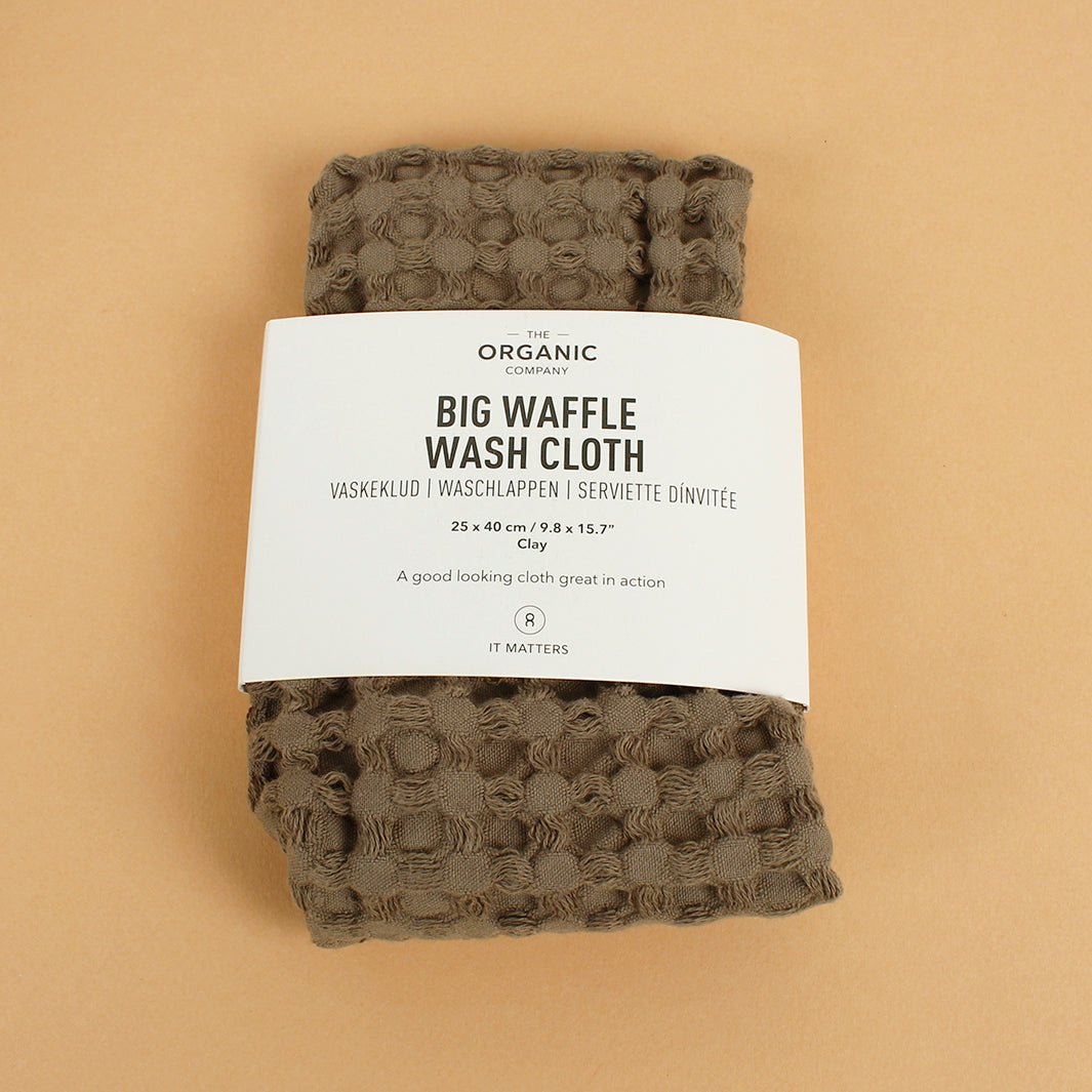 Big Waffle Kitchen & Wash Cloth - Green Tulip