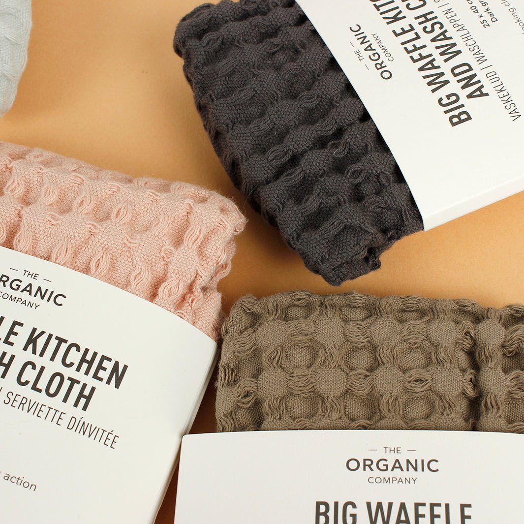 Big Waffle Kitchen & Wash Cloth - Green Tulip