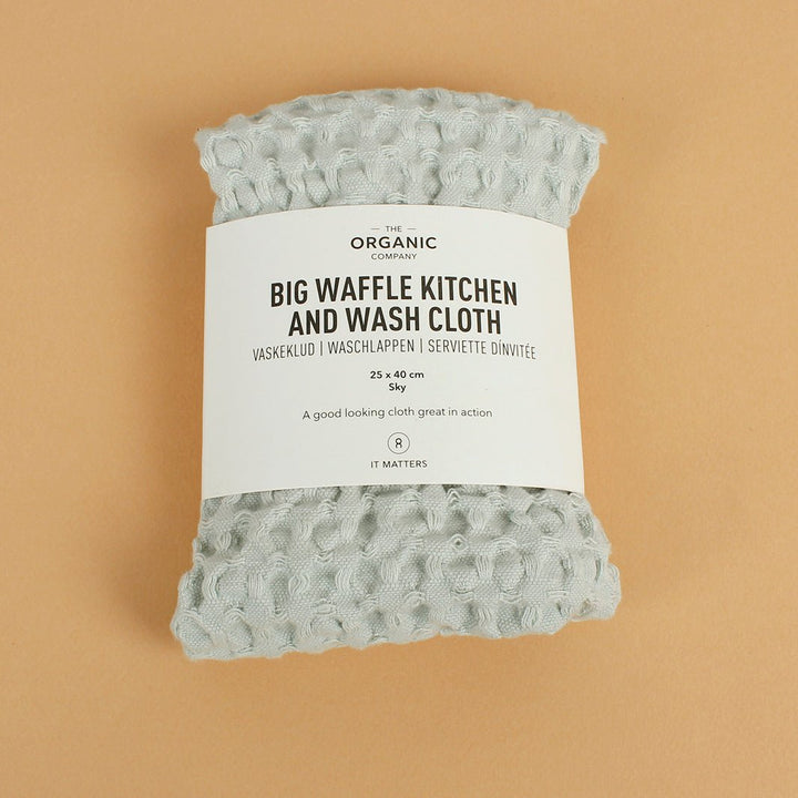 Big Waffle Kitchen & Wash Cloth - Green Tulip