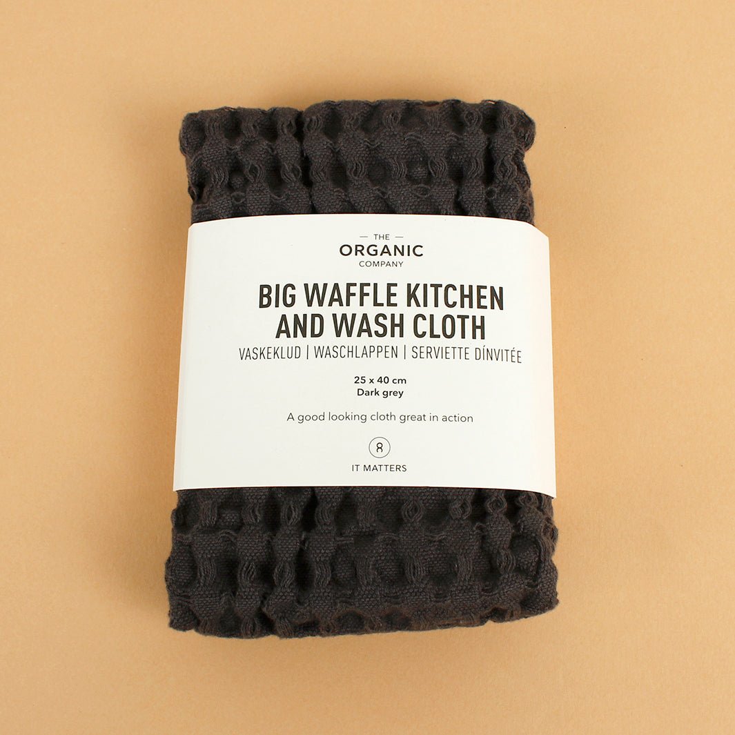 Big Waffle Kitchen & Wash Cloth - Green Tulip