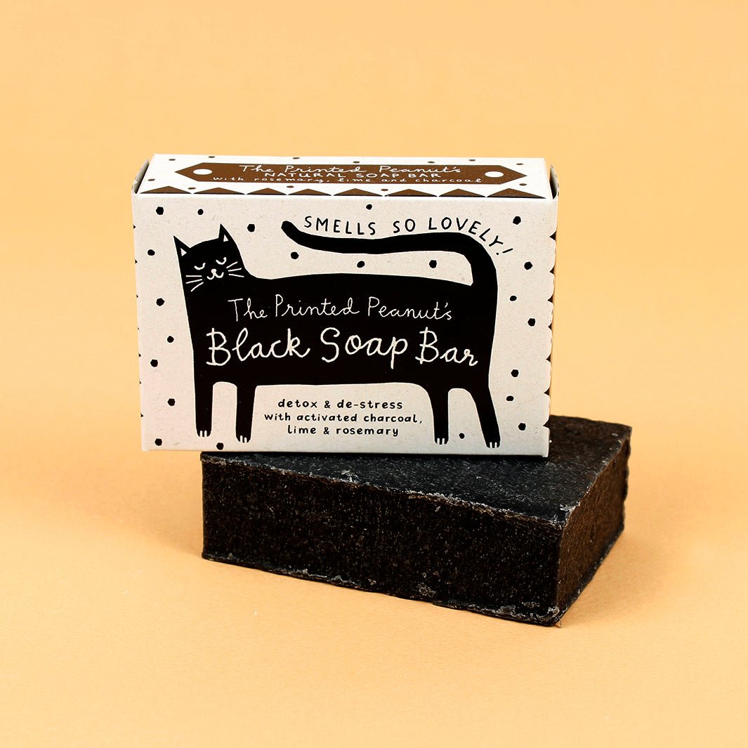 Black Cat Charcoal Soap Bar - Green Tulip