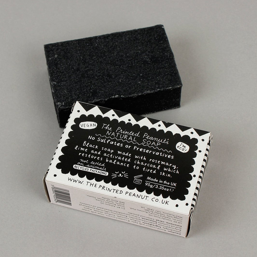 Black Cat Charcoal Soap Bar - Green Tulip