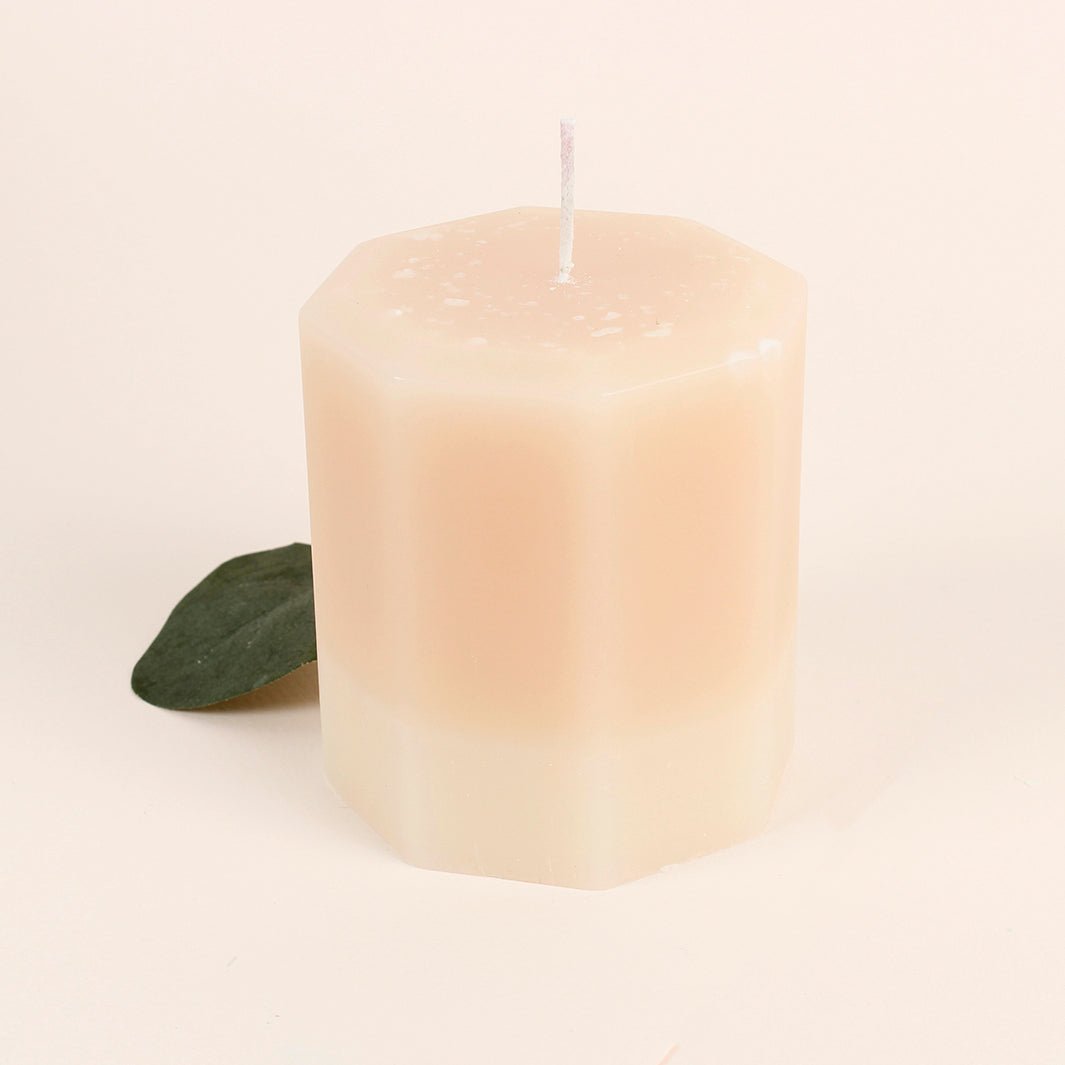 Blonde Amber & Honey Octagon Candle - Green Tulip