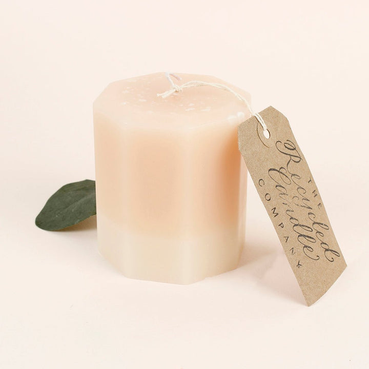 Blonde Amber & Honey Octagon Candle - Green Tulip