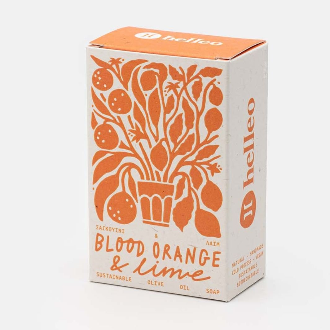 Blood Orange & Lime Olive Oil Soap Bar - Green Tulip