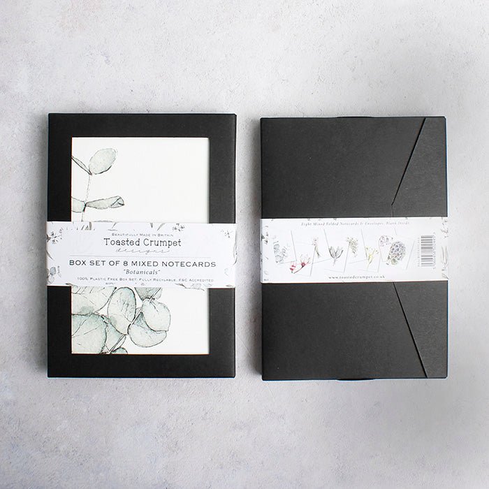 Botanicals Notecard Set - Mixed Box of 8 - Green Tulip