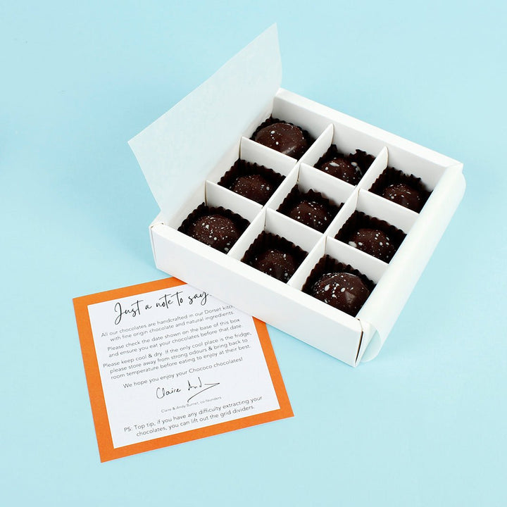 Box of 9 Dorset Sea Salt Caramels - Green Tulip