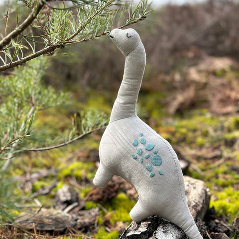 Brontosaurus Linen Dinosaur Toy