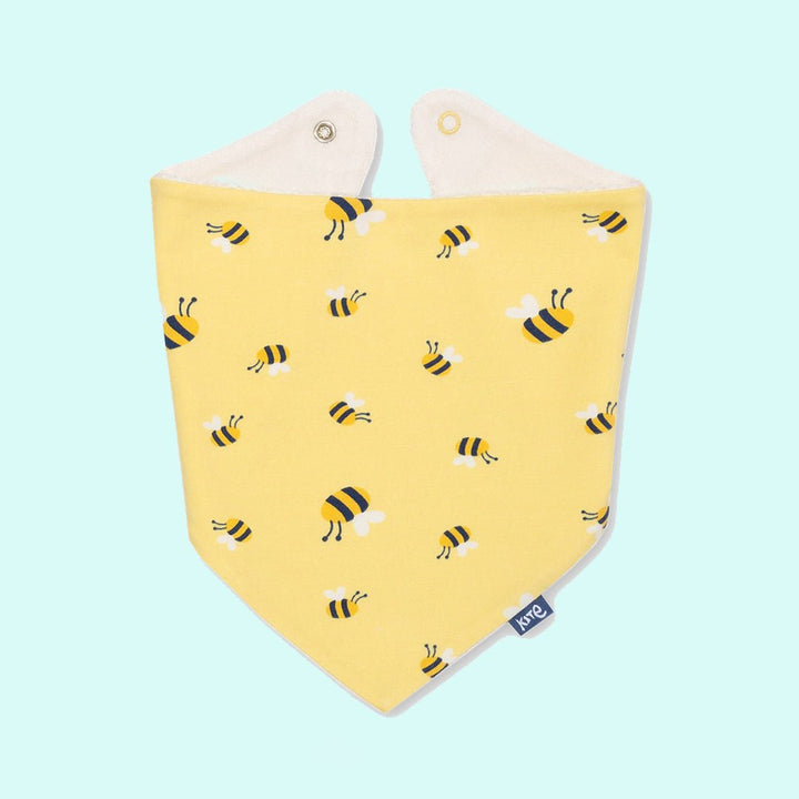 Bumble Reversible Bandana Bib - Green Tulip