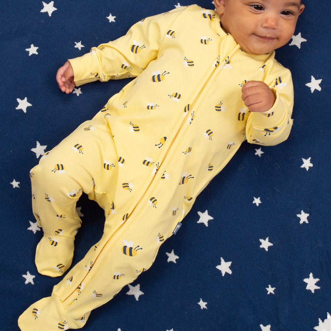 Bumble Sleepsuit - Green Tulip