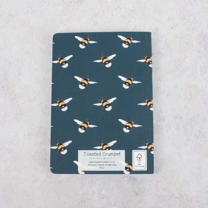 Bumblebee Noir A6 Notebook - Green Tulip