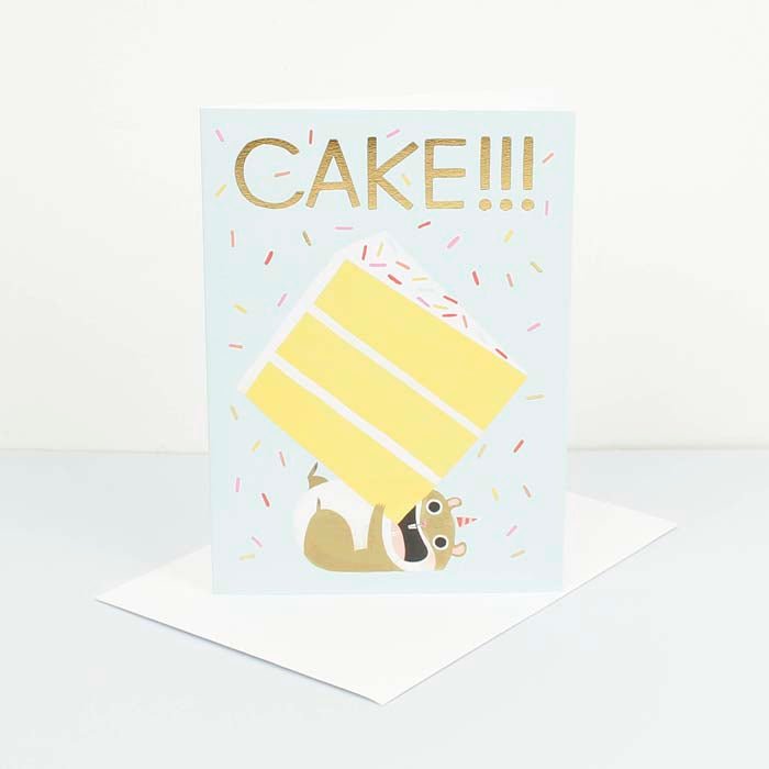 Cake!!! Hamster Card - Green Tulip