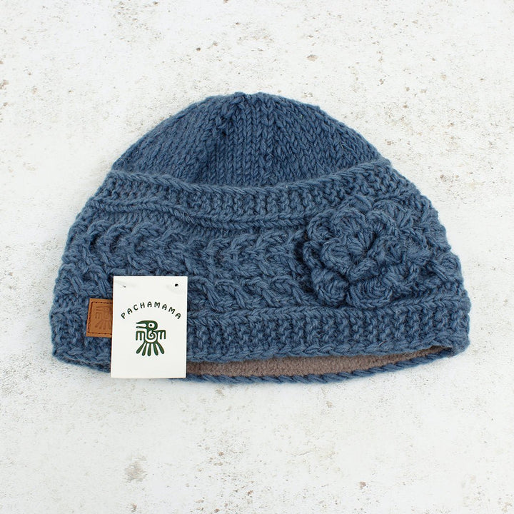 Chamonix Jeans Flower Beanie - Green Tulip