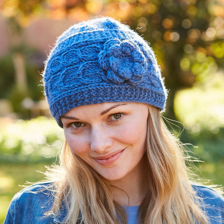 Chamonix Jeans Flower Beanie - Green Tulip