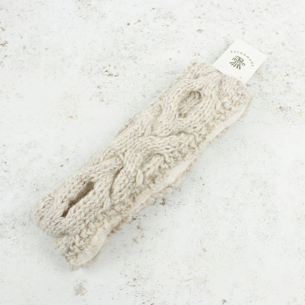 Chamonix Oatmeal Headband - Green Tulip