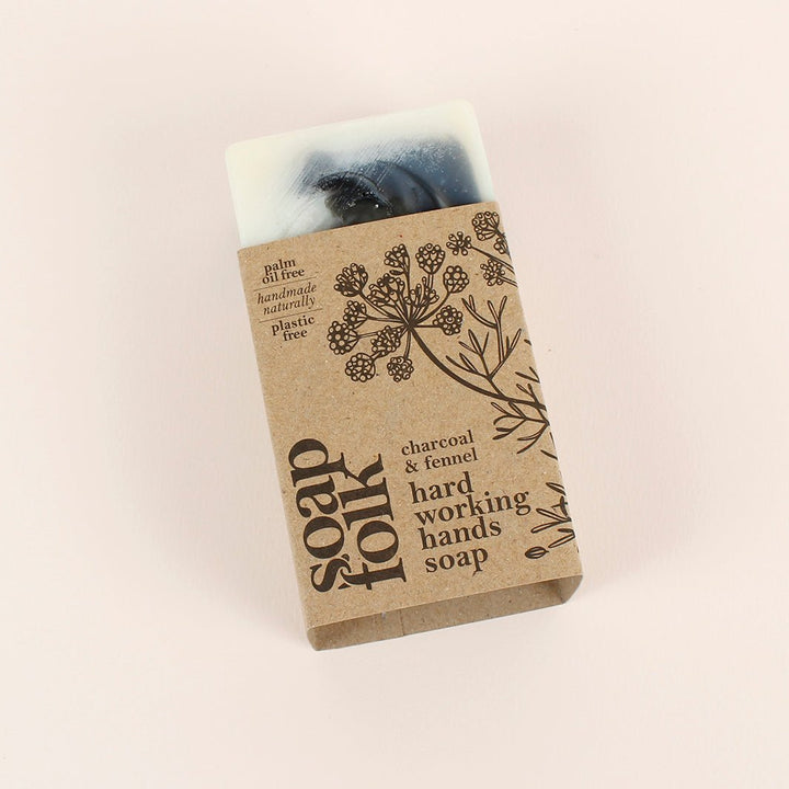 Charcoal & Fennel Hard Working Hands Soap - Green Tulip