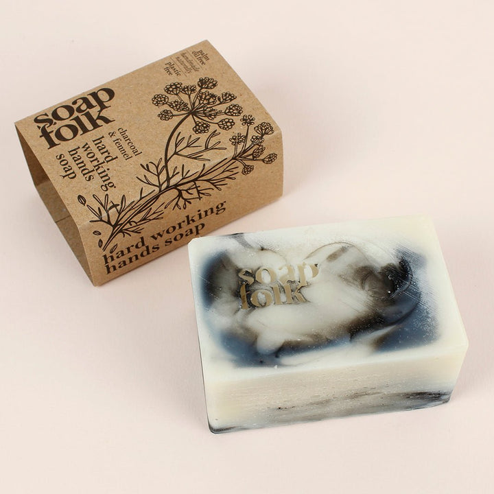 Charcoal & Fennel Hard Working Hands Soap - Green Tulip