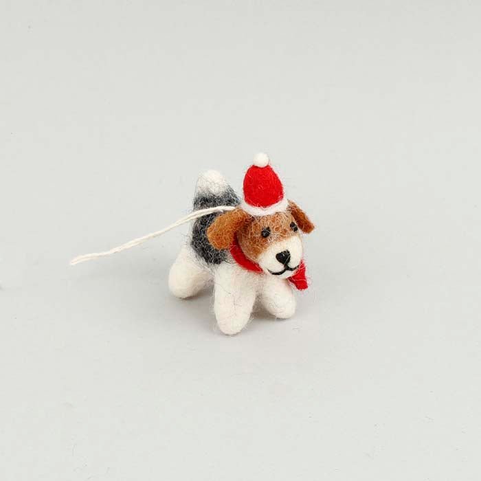 Christmas Fox Terrier - Mini - Green Tulip