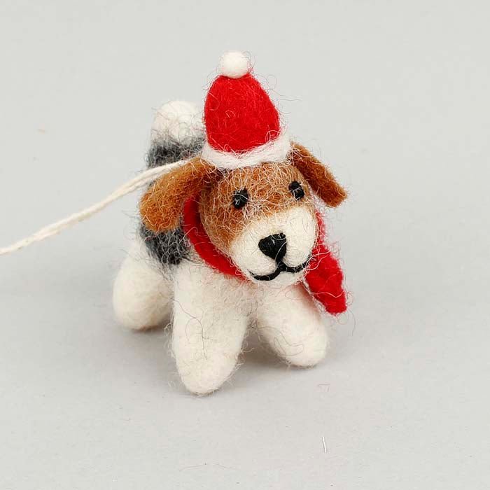 Christmas Fox Terrier - Mini - Green Tulip