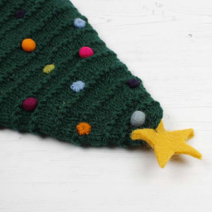 Christmas Tree Hat - Green Tulip