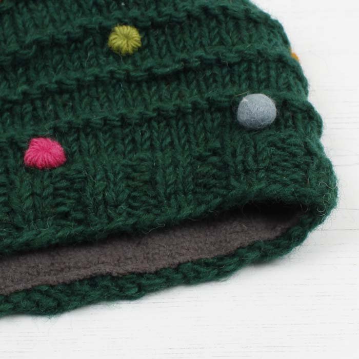 Christmas Tree Hat - Green Tulip