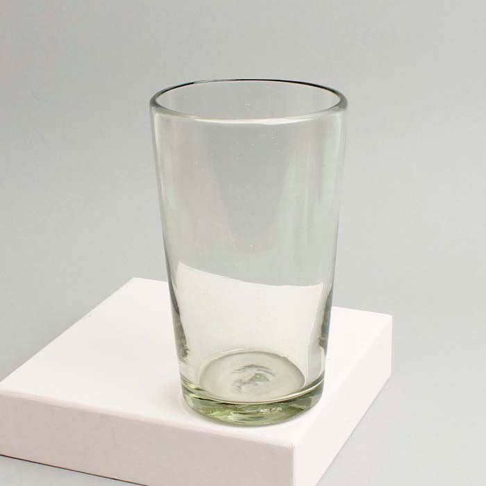 Chunky Recycled Tumbler - Clear - Green Tulip