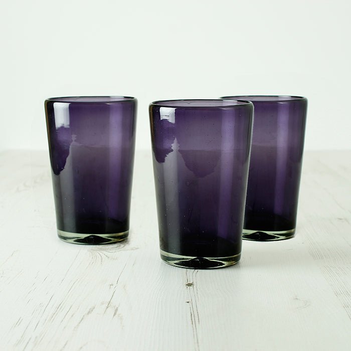 Chunky Recycled Tumbler - Purple - Green Tulip