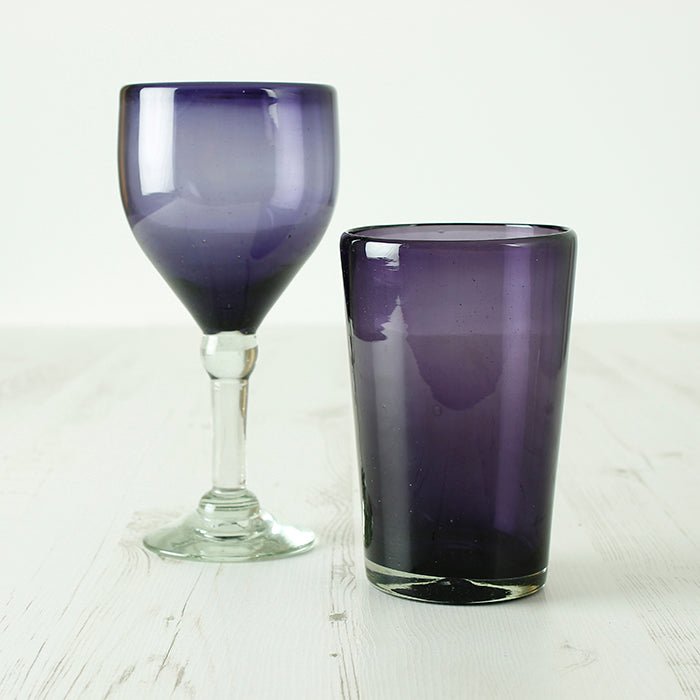 Chunky Recycled Tumbler - Purple - Green Tulip