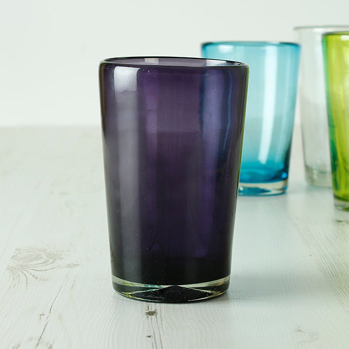 Chunky Recycled Tumbler - Purple - Green Tulip