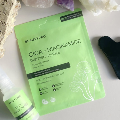 Cica + Niacinamide Blemish Control Facial Sheet Mask