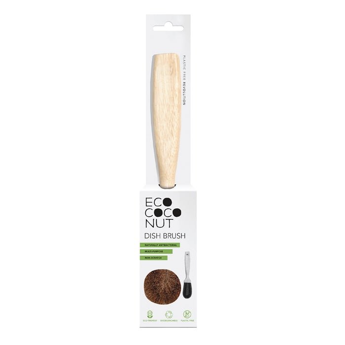 Coconut Fibre Kitchen Dish Brush - Green Tulip