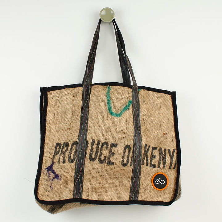 Coffee Sack Shopper Bag - Green Tulip