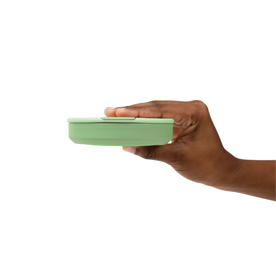 Collapsible Silicone Cup - 12oz - Green Tulip