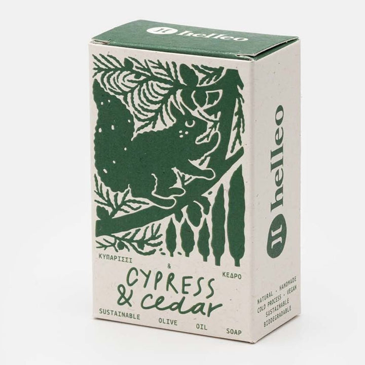 Cypress & Cedar Olive Oil Soap Bar - Green Tulip