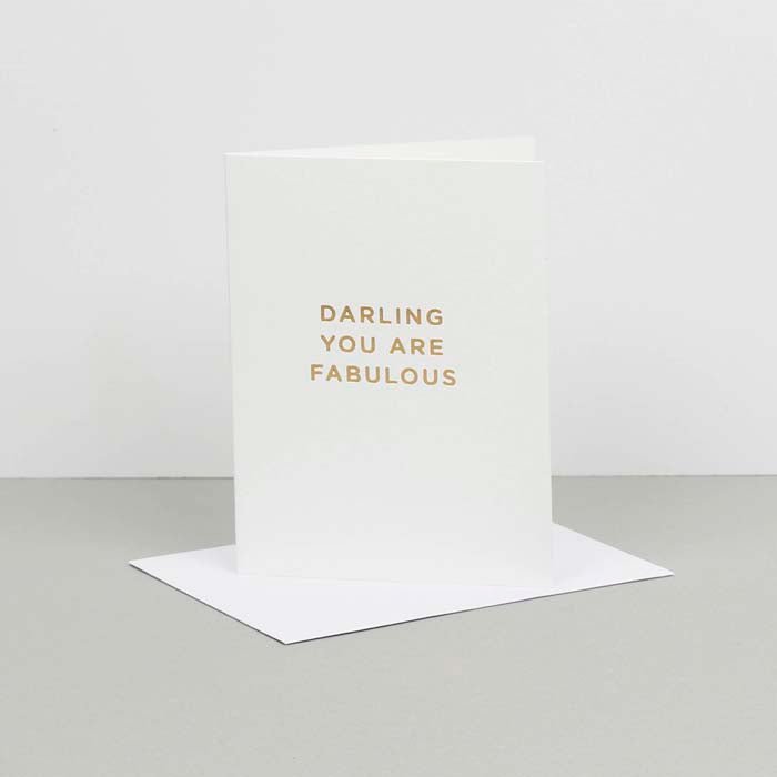 Darling You Are Fabulous Card - Green Tulip