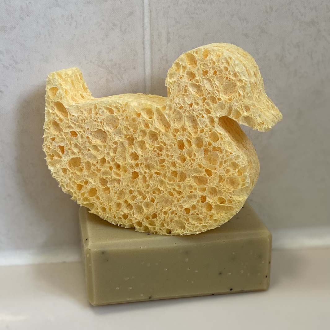 Duck Cellulose Sponge - Green Tulip