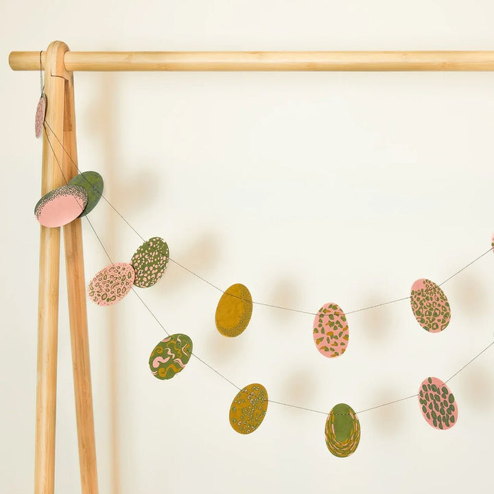 Easter Egg Paper Garland - Green Tulip