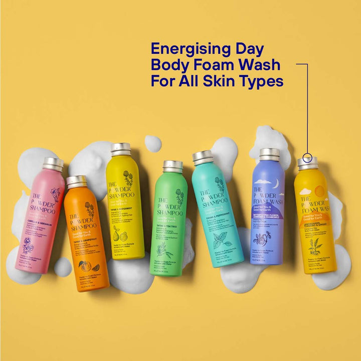 Energising Day Powder Body Foam Wash - Green Tulip