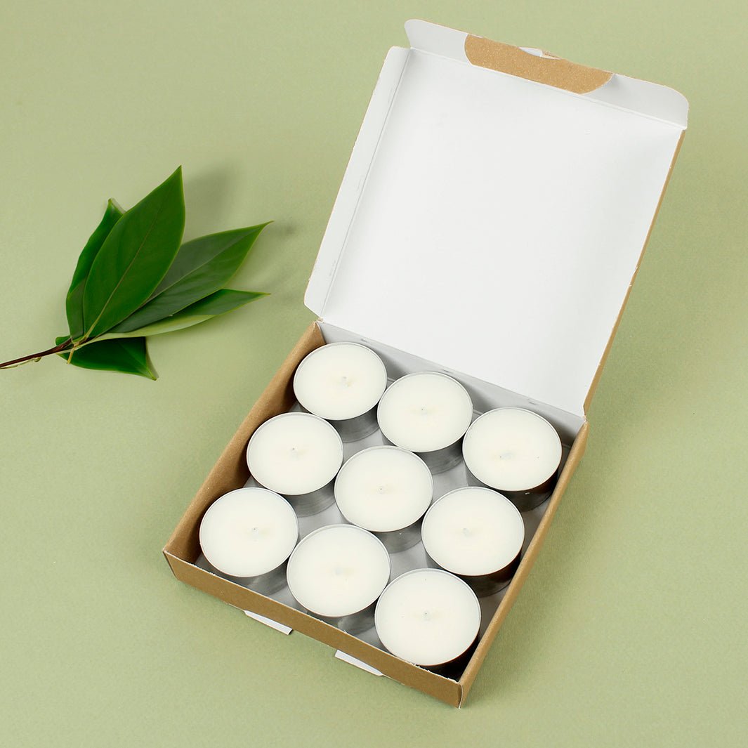 Escape Scented Aluminium Tealights - Box of 9 - Green Tulip