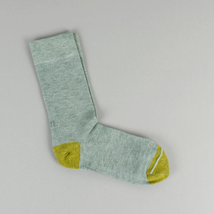 Everyday Crew Socks - Shoe Size 4 - 8 - Green Tulip