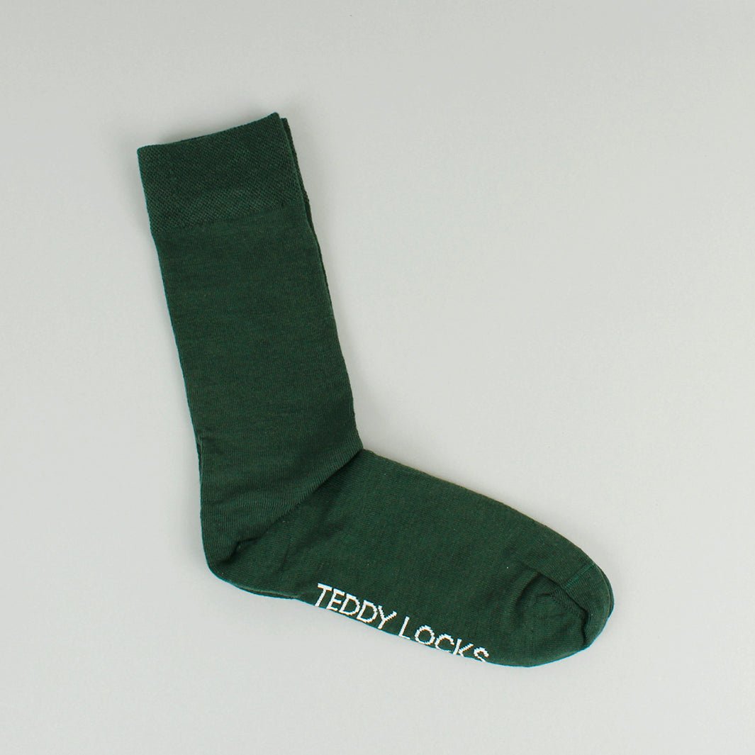 Everyday Crew Socks - Shoe Size 8 - 12 - Green Tulip