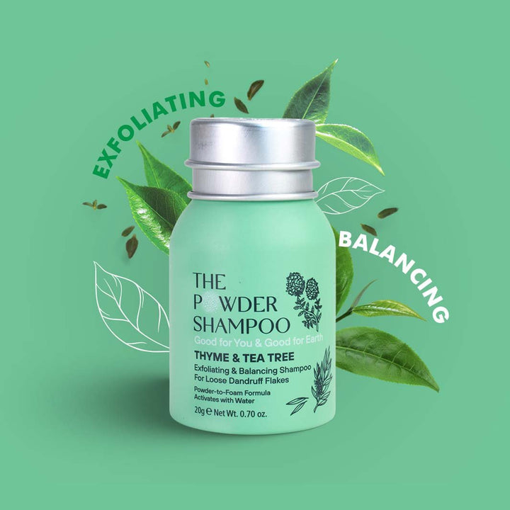 Exfoliating & Balancing Powder Shampoo - Green Tulip