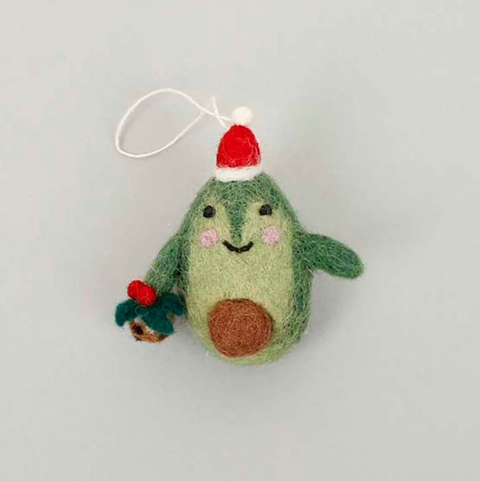 Felt Christmas Avocado - Green Tulip