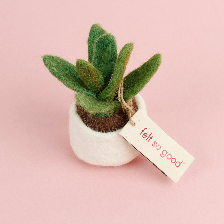 Felt Miniature Pot Plant - Green Tulip