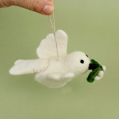 Felt Mistletoe Dove