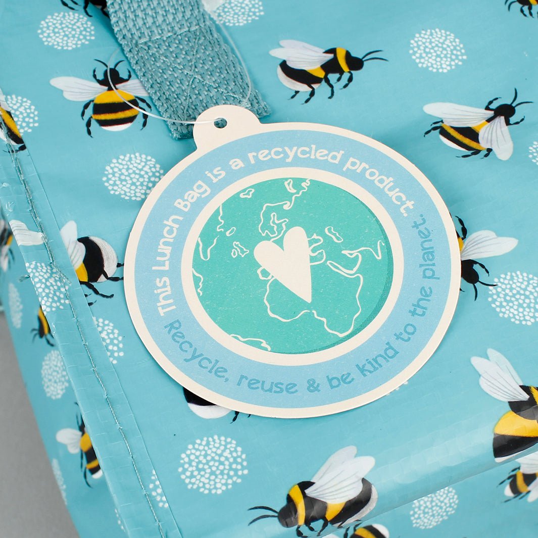 Foil Insulated Lunch Bag - Bumblebee - Green Tulip