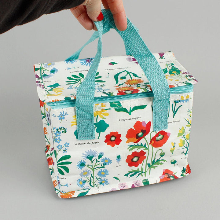 Foil Insulated Lunch Bag - Wild Flowers - Green Tulip